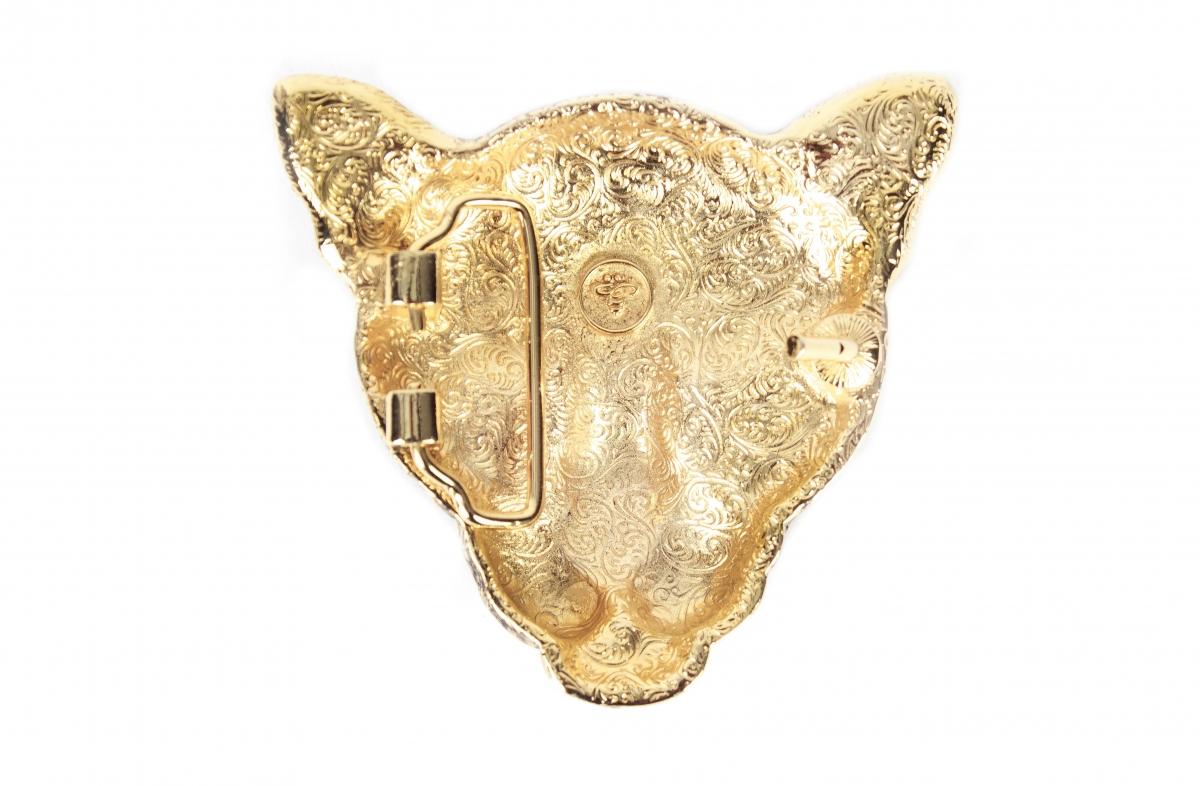 Gold Leopard Belt Buckle - Belt Buckles - Fedha Nyuki